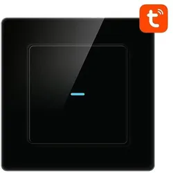 Avatto, Lichtschalter + Storenschalter, Smart Light Switch WiFi N-TS10-B1 1 Way TUYA (black)