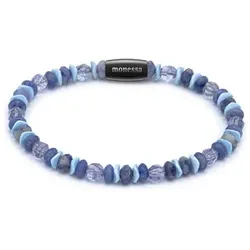MONESSA Armband Edelsteine Nugget Magnetverschluss