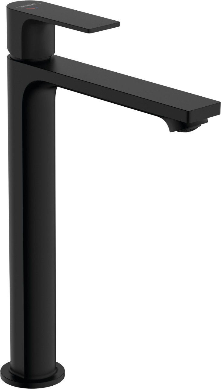 Hansgrohe Waschtischmischer Rebris E 240 CoolStart mit Zugstange Mattschwarz,72167670 72167670