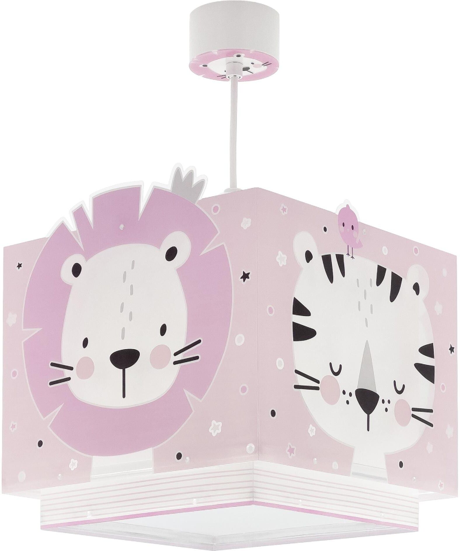 Hängeleuchte DALBER "Baby Jungle Pink", Baby, Gr. H: 21,5cm, rosa, Leuchten Hängeleuchte rosa H: 21,5cm