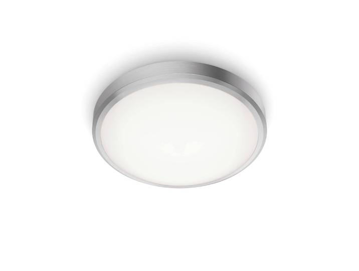 Deckenleuchte PHILIPS Doris 17 W, 4 , silber (silberfarben), H:9cm Ø:31,3cm, Leuchten, Deckenleuchte