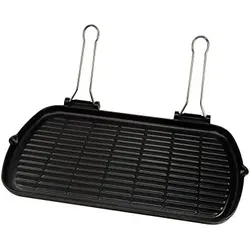 Ilsa Maxi Dietella Gusseisen Grillpfanne, Schwarz, Cm 27x50