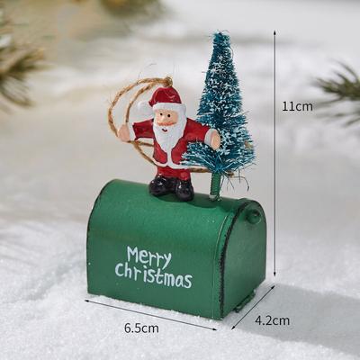 Rare Purchases Decorative Cabin Mailbox, New Christmas Wrought Iron, Indoor And Outdoor Decorations For Home, Bar, And Shopping Mall santa Claus
