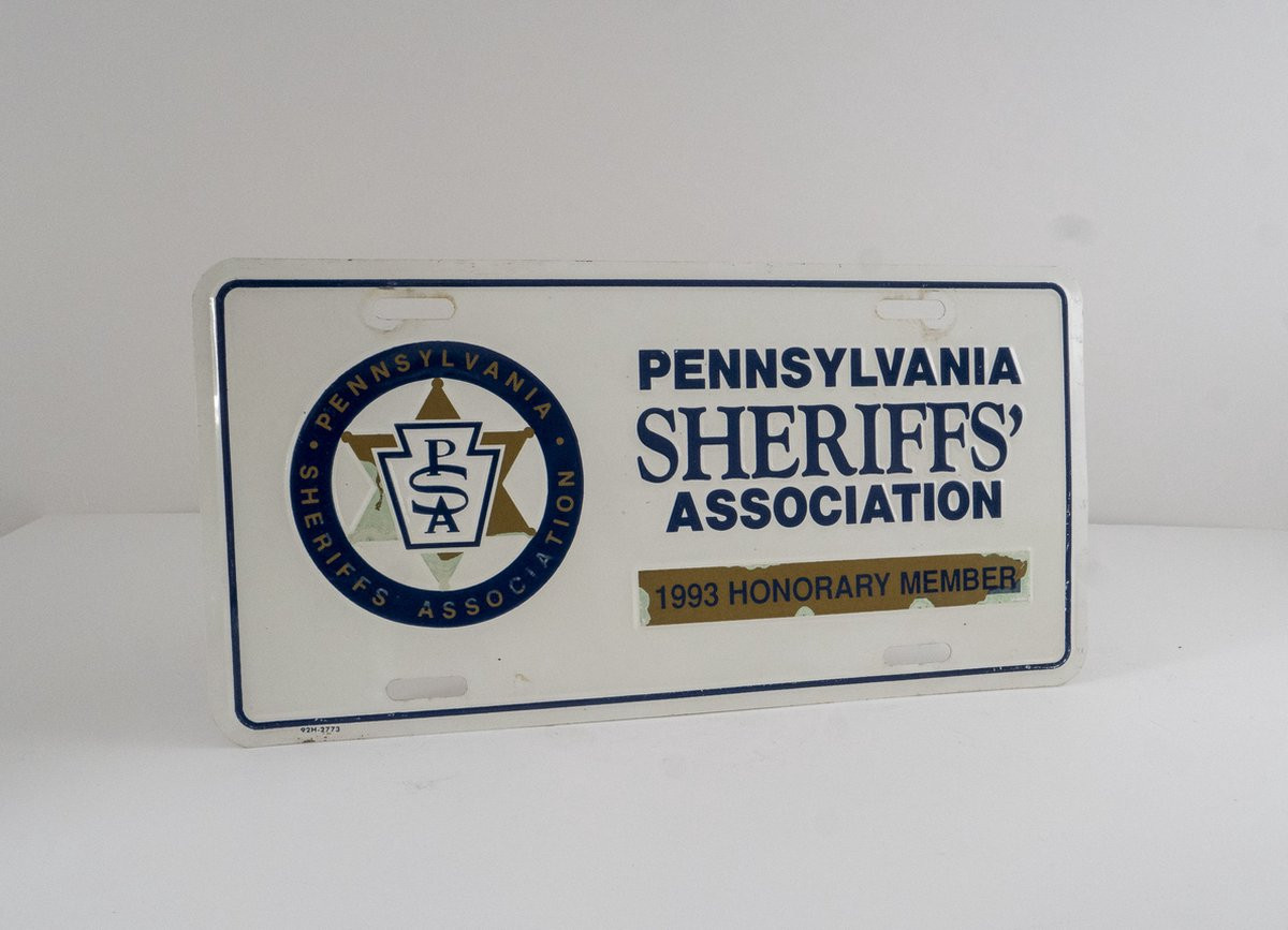 Authentieke USA Kentekenplaat Sheriffs Mancave Wanddecoratie