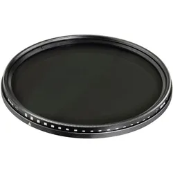 Hama Grau-Filter Vario ND2-400 (62 mm, ND Filter), Objektivfilter, Schwarz