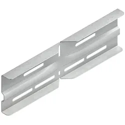 Niedax NIE WSWV105.390 Winkelverbinder horizontal 106,5x390mm bandverz., Elektronikzubehör + Gehäuse, Silber
