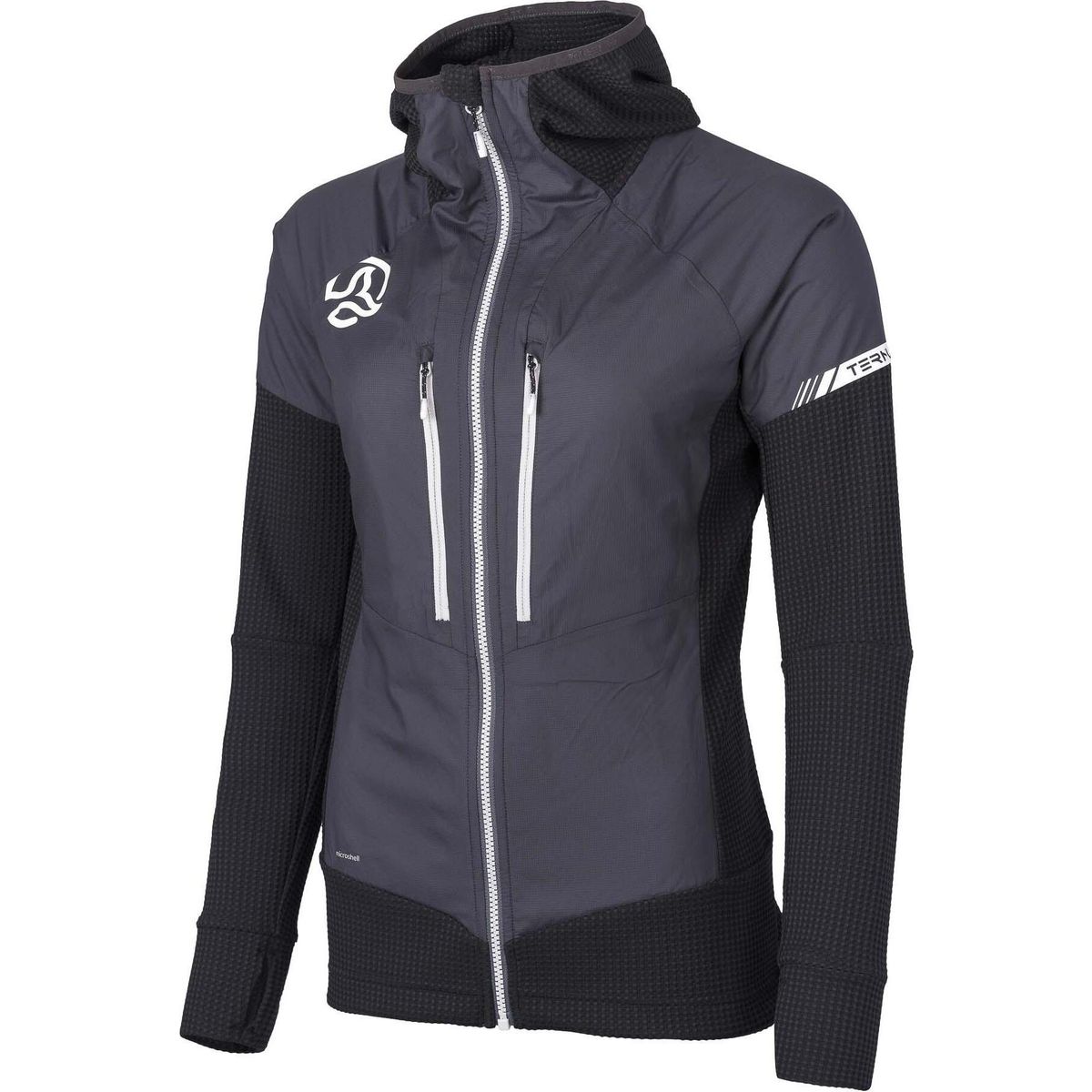 Ternua Agile Hybrid Jacket W black/pearl grey (7739) S 1643228-7739-S