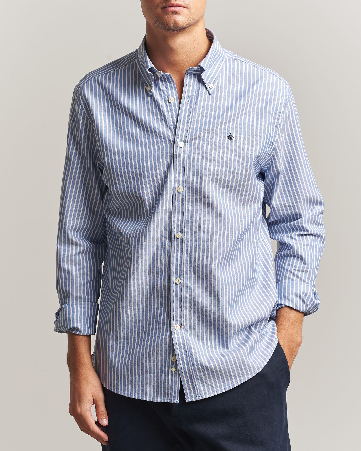 Morris Fine Oxford Shirt Blue men XXL Blå