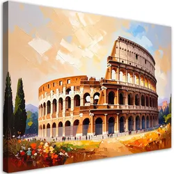 LEINWANDBILD Kolosseum Rom Ansicht 60x40cm