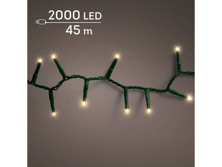 LED compact rice lights 2000 lamps soft gold