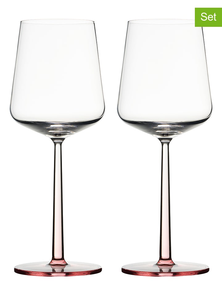 iittala 2er-Set: Rotweingläser "Essence" in Rosa - 450 ml - onesize