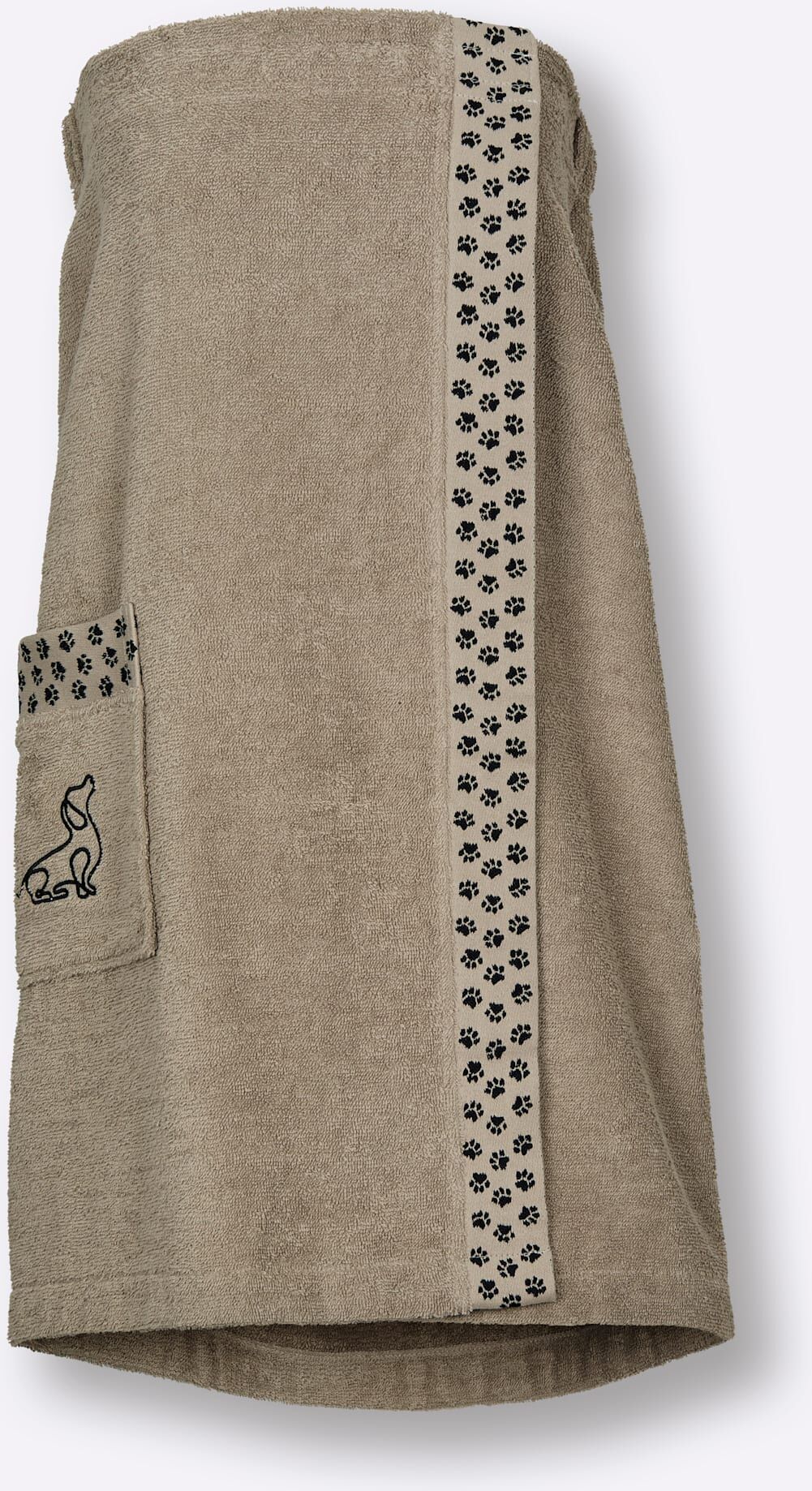 Kilt FEEL GOOD Gr. 1, beige, schwarz, 1, Baumwolle, Hausmäntel, Kilt beige, schwarz 1