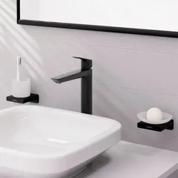 hansgrohe Logis Einhebel-Waschtisch-Armatur 71257670 Zugstangen- Ablaufgarnitur, UP, Ausladung 172mm, mattschwarz