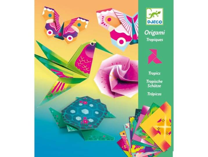 DJECO Origami Tropen (min. 2 stuks) poppen en figuren, M (DJ08754)