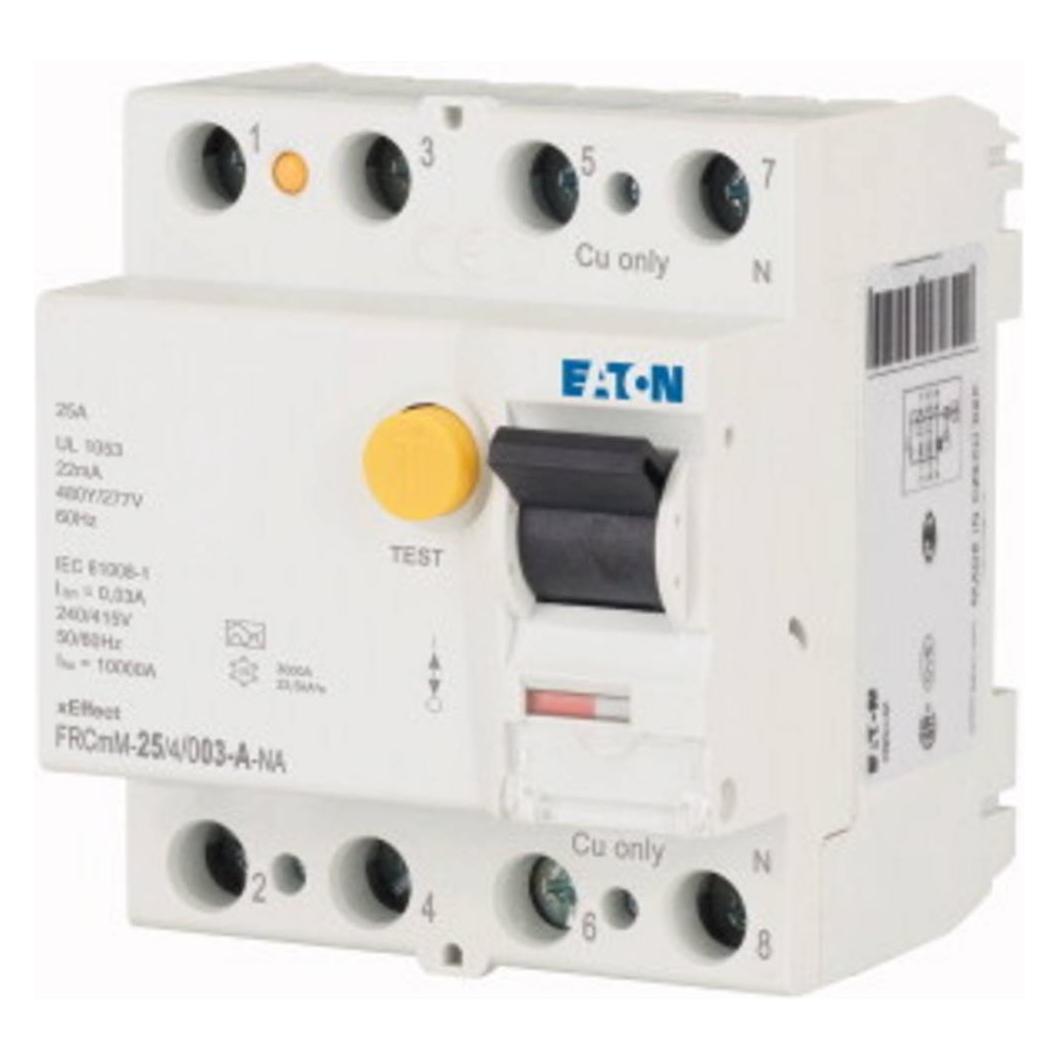 Eaton MOE FRCMM-25/4/003-A-NA FI-Schalter, 25A, 4pol, 30mA, Typ A (167125)