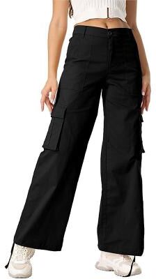 LightInthebox Women's Cargo Pants Active Full Length High Waist Formal lotus root starch off white Black khaki Summer Spring Fall