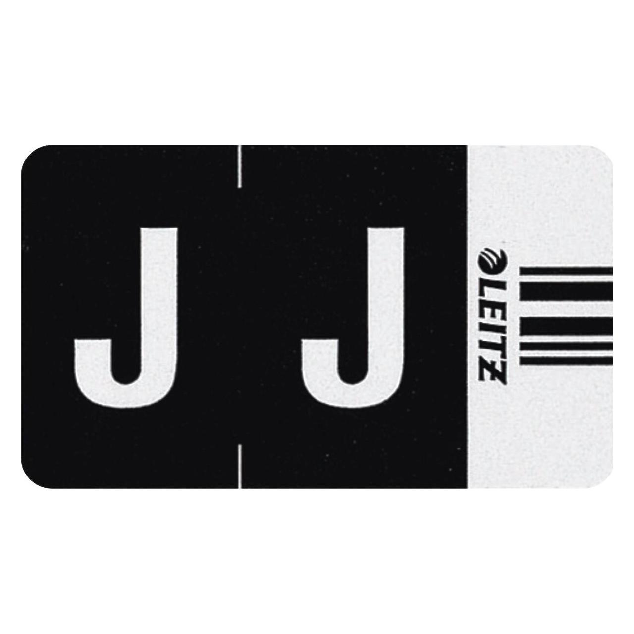 Leitz Buchstabensignal Orgacolor 66191000 J schwarz 250 St./Pack. (66191000)