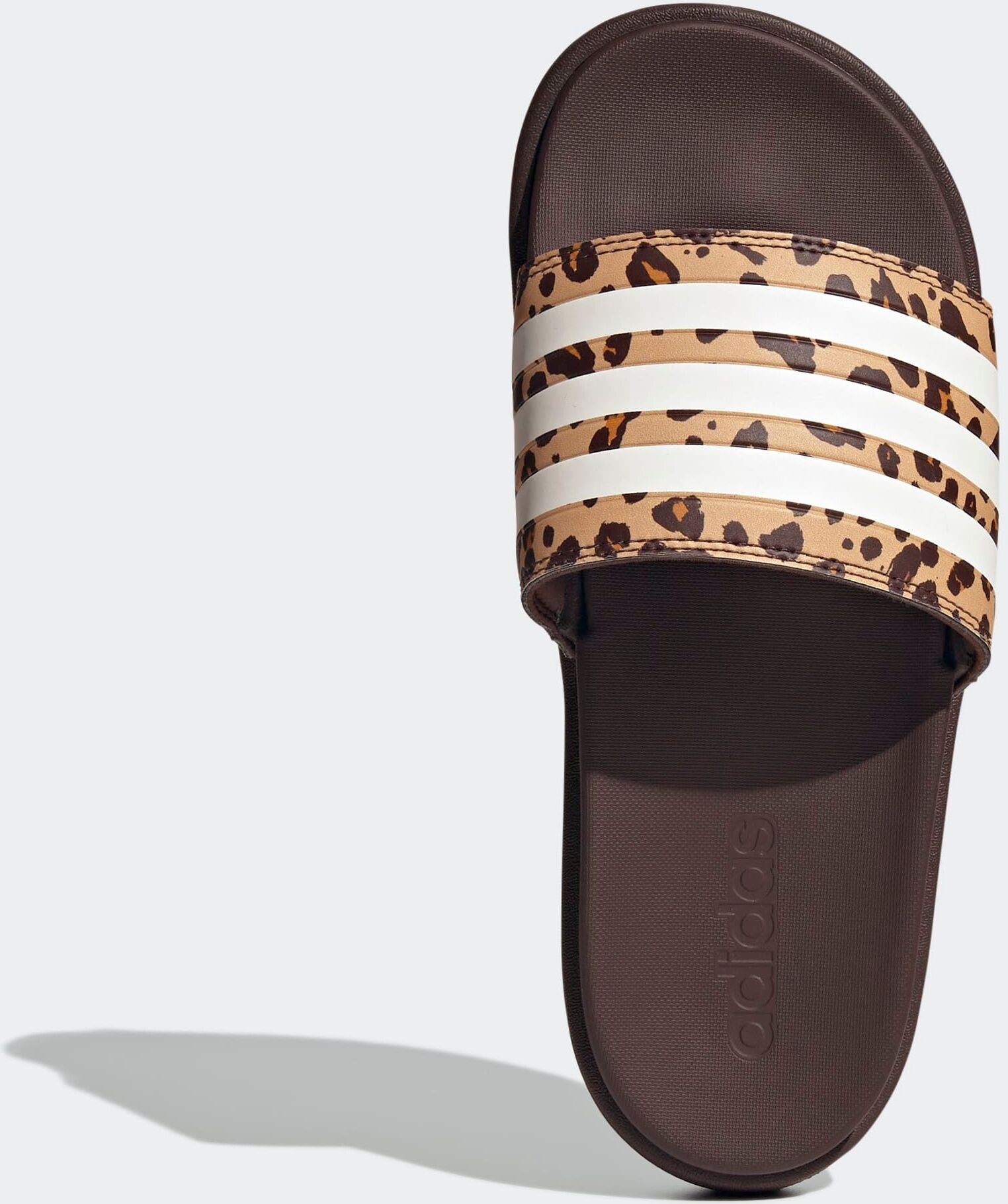 Badesandale ADIDAS SPORTSWEAR "PLATFORM ADILETTE", Damen, Gr. 42, weiss (shadow braun, ftwr weiß, magic beige), Synthetik, Schuhe Badesandale, Badelatschen shadow braun, ftwr weiß, magic beige 42