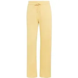 ADIDAS Damen Hose Essentials Small Logo Feel Cozy Open-Hem, Größe S in Braun Braun