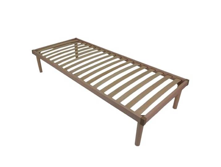 SerwisBox Holz Bettlattenrost, Selbsttragender Lattenrahmen mit 18 Federleisten, 190x80 cm, Naturholz Finish, Gästebett Unterstützung