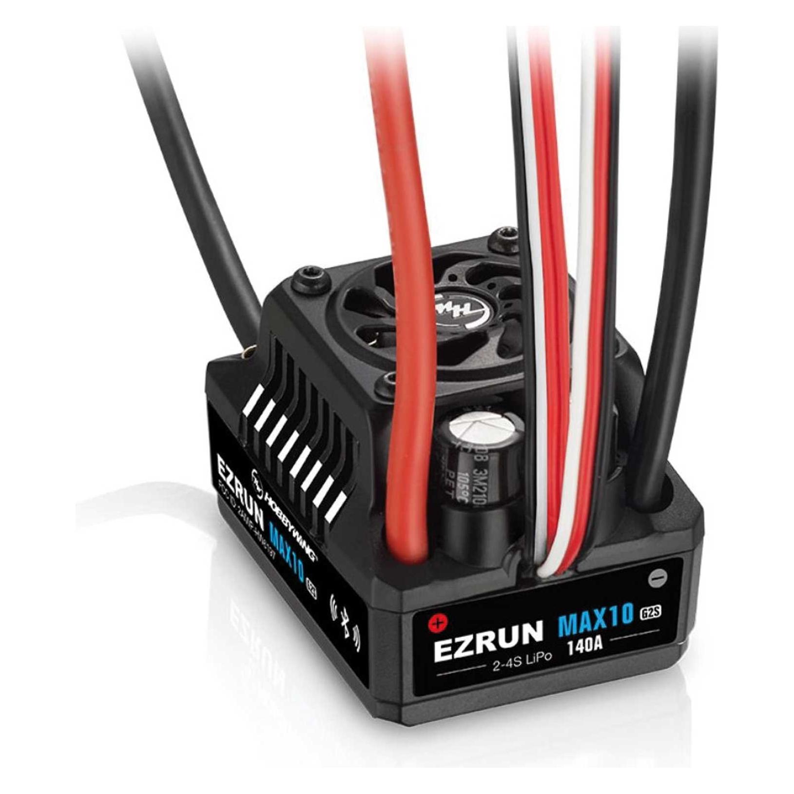 Hobbywing Ezrun MAX10 G2S Regler 140 Amp, 2-4s LiPo, BEC 5A (HW30102500)