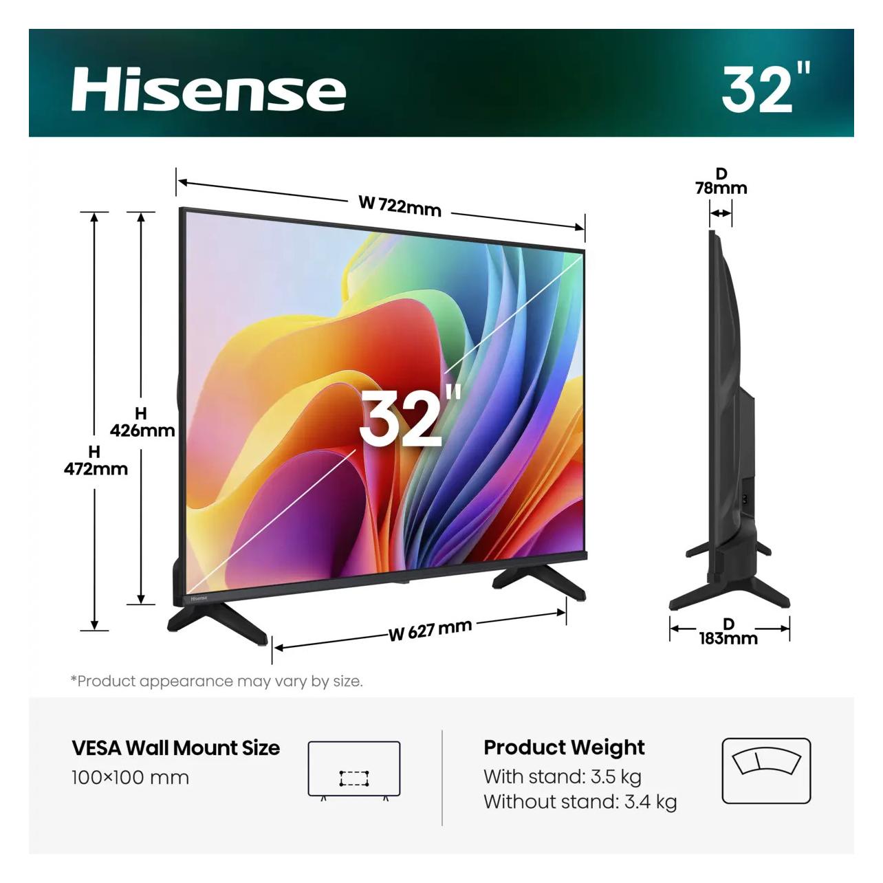 Hisense 32 " E4DS | HD Smart TV HD 60 Hz (32", LED, HD) (20018249)