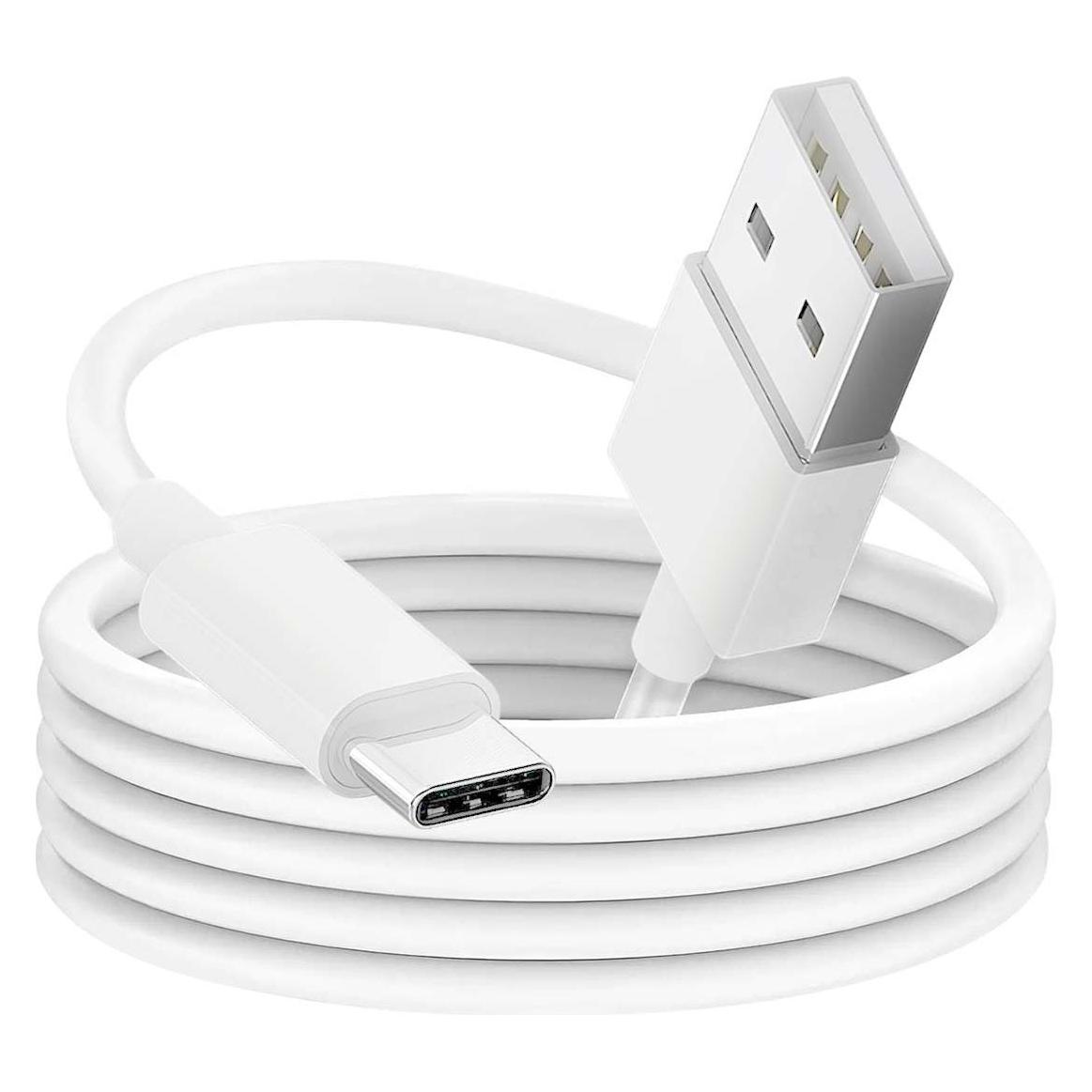 Borofone USB-A-auf-USB-C-Kabel verpackt in einer Röhre, 1 m (Weiss) (1 m) (43801-uniw)