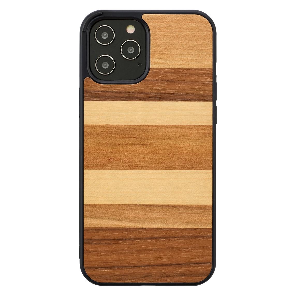 Man.Wand &WOOD case for iPhone 12/12 Pro sabbia juodas (Apple iPhone 12, Apple iPhone 12 Pro) (1000001440)