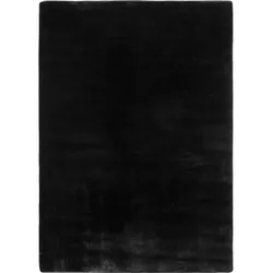 Teppich Flur Einfarbig Pflegeleicht Waschbar Strapazierfähig Wohnzimmer Schlafzimmer Schwarz 200x280 cm – ISAR von Kadima Design