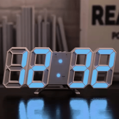 Inspire Picks 3D LED Digital Wall Clock Adjustable Glow Night Mode Home Decor Display 02