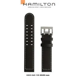 Hamilton - Khaki Aviation Band-set Leder-braun-20/20 H690.646.106 - braun