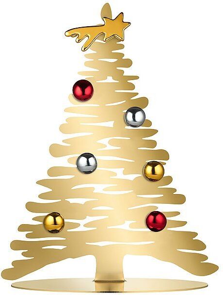 Alessi Weihnachtsschmuck Baum Bark gold EG