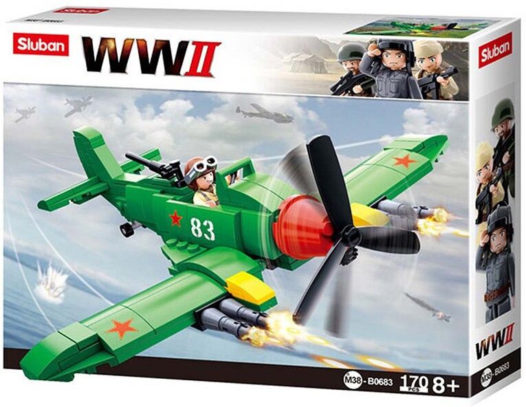 Army WWII : Avion de chasse allié 170 pcs - Sluban
