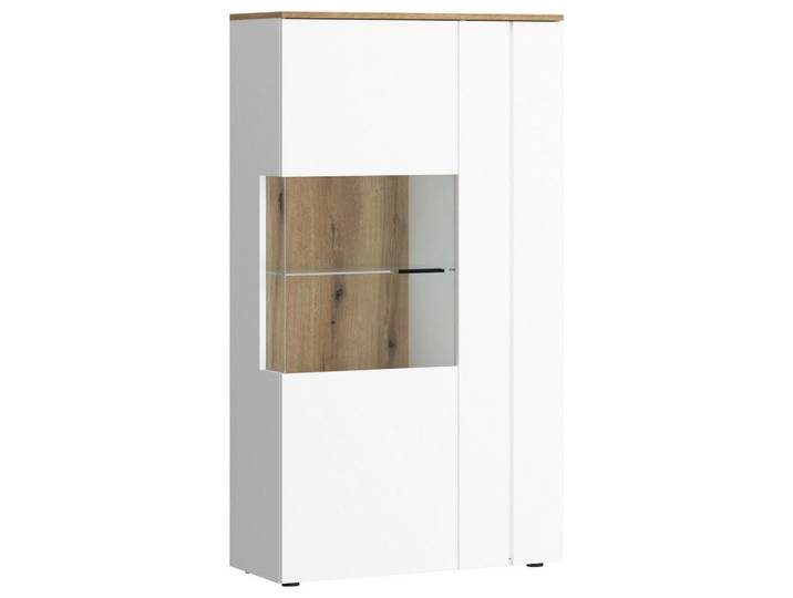 Highboard Dalano Weiß/Eichefarben B: 77,7 cm