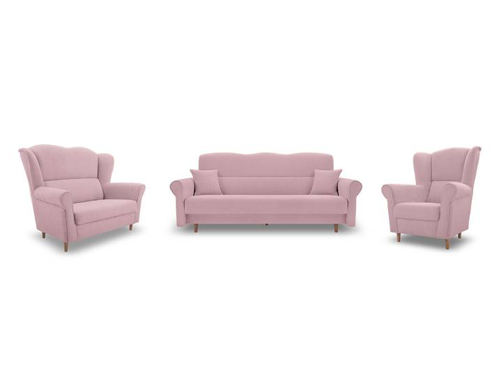 Sitzgarnitur LOFT (3+2+1) Rosa (AVRA 10)