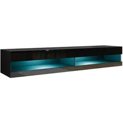 TV-LOWBOARD Vigo New 180 mit blauer LED Beleuchtung