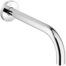 Dornbracht Waschtisch-Wand-Auslauf SERIENSPEZIFISCH Light Gold gebürstet PVD, Ausladung 190 mm, starrer Auslauf, runder luftangereicherter Strahl