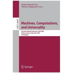 Machines, Computations, and Universality, Fachbücher von Jérôme Durand-Lose, Maurice Margenstern