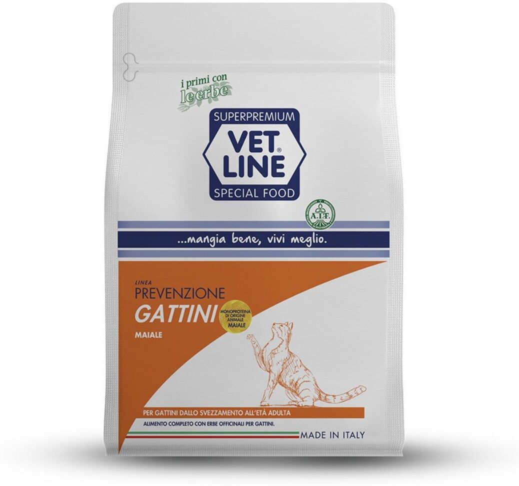 Vetline Vet Line Linea Prevenzione Gattini Maiale Monoproteico 3 Kg
