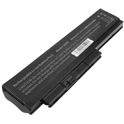Avizar 4400mAh Akku Lenovo X220 Laptop (6 Zellen, 4400 mAh), Notebook Akku, Schwarz