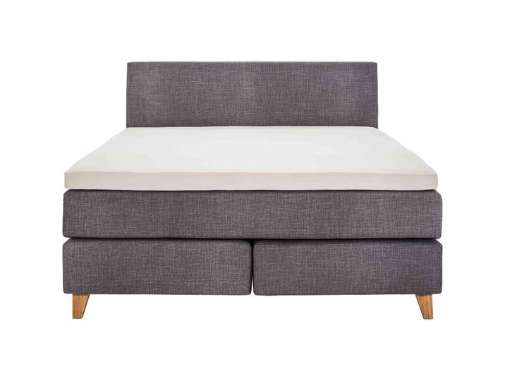 Boxspringbett President dunkelgrau Stoff 160 x 200 cm