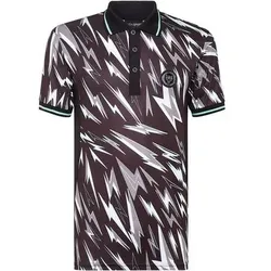 PLEIN SPORT Kurzarm-Poloshirt, Größe XS in Schwarz 0263