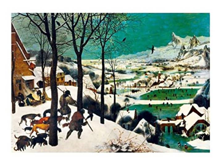 Pieter Bruegel de oudere Jagers in de sneeuw 1000 stukjes