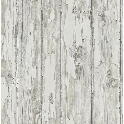 Seabrook Designs Preston Faux Rustic Planks Unpasted Wallpaper