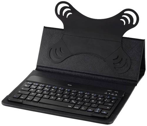hama 00125131 Bluetooth-Tastatur mit Tablet-Tasche KEY4ALL X3100 , Schwarz, QWERTZ