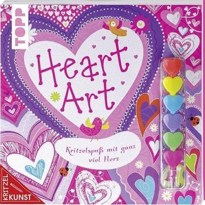 KritzelKunst: Heart Art/m. Stift, Taschenbuch von , Frech, 978-3-7724-7658-7