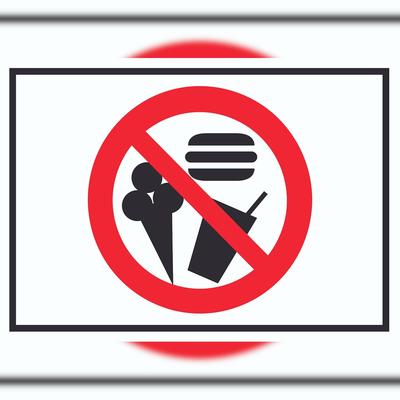 HB-Druck Essen und Trinken verboten Symbol Schild A3 (297x420mm)