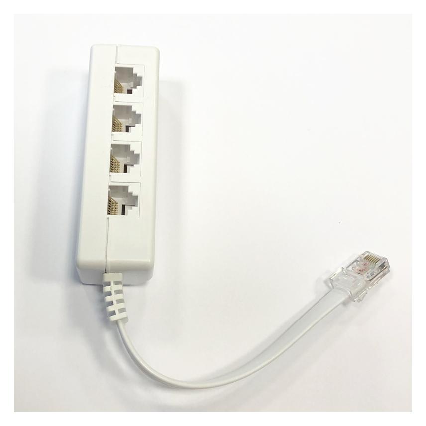 Datacom RozÄtverka UTP CAT3 4xRJ45 (8p2c-1M/4F) (4207)