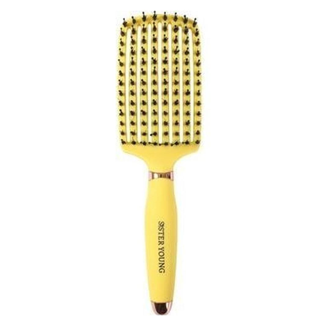 Sister Young Ovia Hair Brush With Boar Bristles Lemon (OTHER)