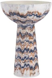 Atlas Lighting and Home Atlas Adler Metal Pedestal Vessel Bowl in Amber